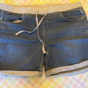 Justice Blue and Gray Kids Shorts